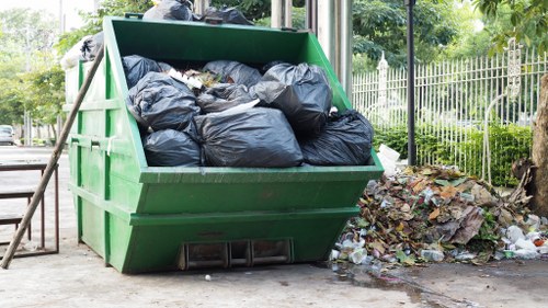 Residents utilizing waste removal services in Dulwich