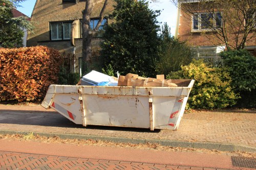 Man and van removing garden waste from a Dulwich property